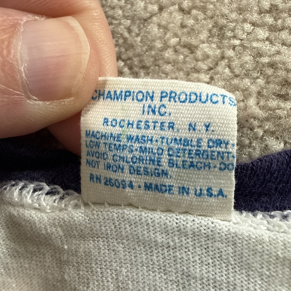 Vintage 70s 80s Blue Bar Champion Tennessee Tech TTU Ringer T Shirt XL USA - Picture 10 of 16